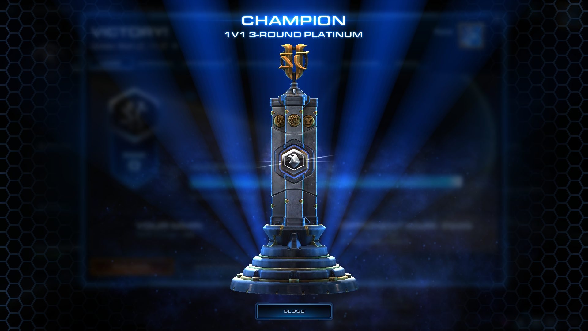 StarCraft 2 ranked trophy